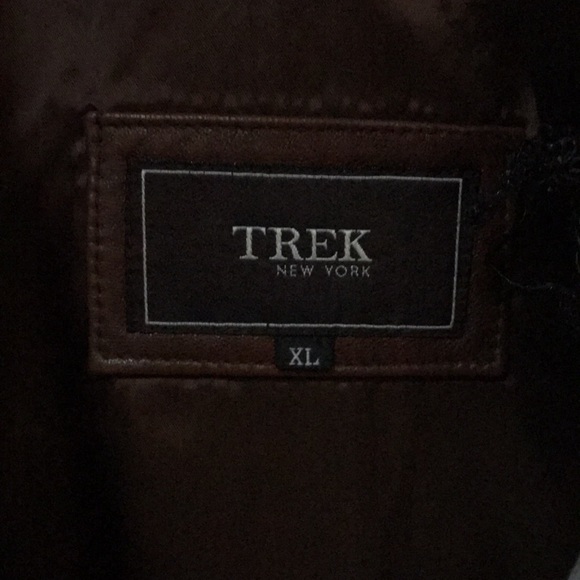 Brown Leather Trek New York Vintage Jacket XL - so soft - Picture 13 of 17
